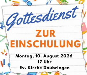 Gottesdienst zur Einschulung 2026